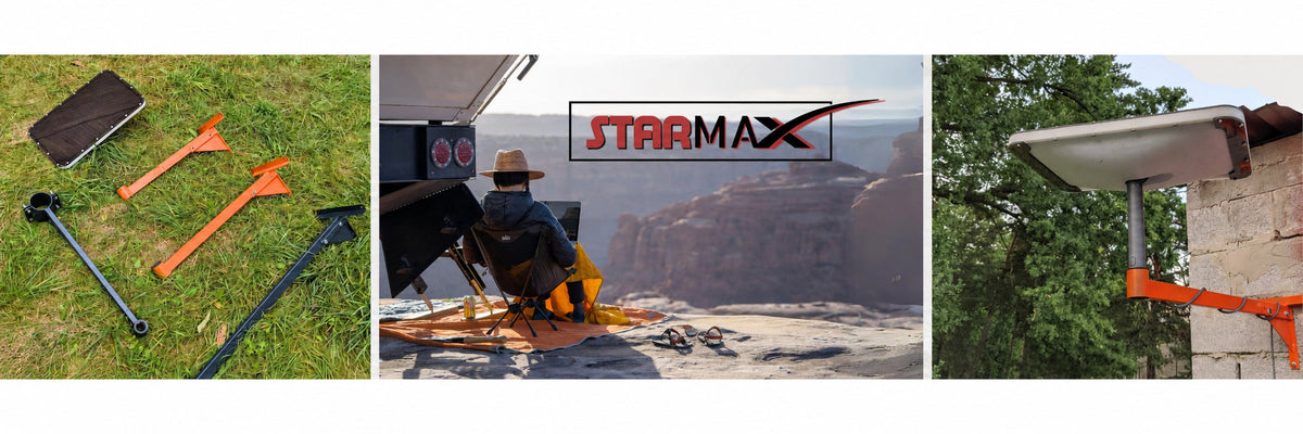 StarMax Starlink mount for remote work setup banner
